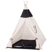 Teepee stan pro děti SPRINGOS Černý Wigwam