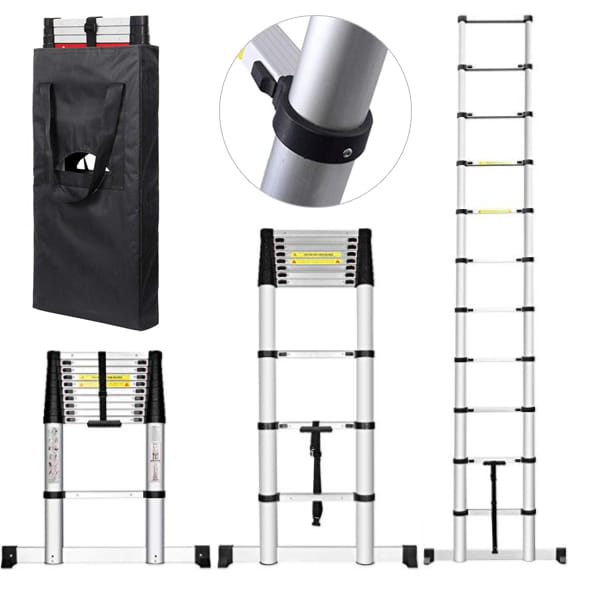 Neo 3.8M Extendable Aluminium Foldable Telescopic Ladder