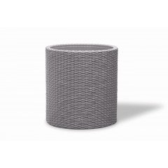 Květináč Keter Cylinder M Silver Grey