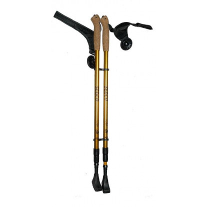 Trekové hole Sedco NORDIC WALKING ALU7075 65-140 cm - zlatá