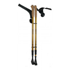 Trekové hole Sedco NORDIC WALKING ALU7075 65-140 cm - zlatá