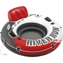 Kruh plavecký INTEX RIVER RUN FIRE EDITION 135 cm - šedá