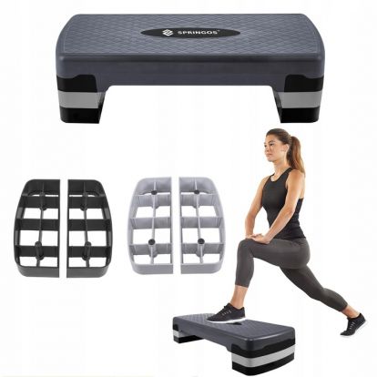 Stepper aerobic můstek 3-stupně 68x28 cm SPRINGOS FA0203