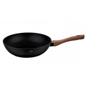 BERLINGERHAUS Pánev WOK s mramorovým povrchem 28 cm EBONY Line Rosewood BH-1719