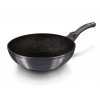 BERLINGERHAUS Pánev WOK s mramorovým povrchem 28 cm Carbon PRO Line BH-6900