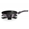 BERLINGERHAUS Pánev WOK s mramorovým povrchem 28 cm Carbon PRO Line BH-6900