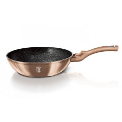 BERLINGERHAUS Wok s mramorovým povrchem 30 cm Rosegold Metallic Line BH-6171