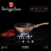 BERLINGERHAUS Wok s mramorovým povrchem 30 cm Rosegold Metallic Line BH-6171