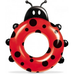 Nafukovací kruh MONDO s potiskem Lady Bug 50 cm - červená