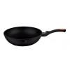 BERLINGERHAUS Pánev Wok s mramorovým povrchem Granit Diamond Line 28 cm BH-1796