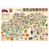 Puzzle Popular - Mapa Slovenska, 160 ks