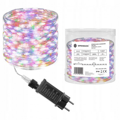 LED řetěz Nano Ježek - 3m, 300LED, 8 funkcí, IP44, multicolor