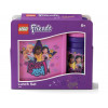 Box svačinový 20 x 17,3 x 7,1 cm + láhev 390 ml, PP + silikon LEGO FRIENDS sada 2díl.