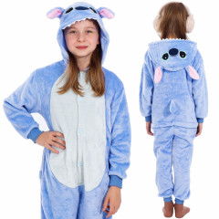 Pyžamo Kigurumi Sticth modré, vel. 130-140 cm SPRINGOS