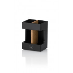 KELA Držák na zubní kartáčky Cube polyresin black KL-23688