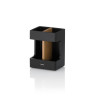 KELA Držák na zubní kartáčky Cube polyresin black KL-23688