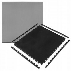 Pěnová podložka na podlahu 100x100x2 cm TATAMI černo-šedá