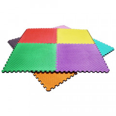 TATAMI PUZZLE podložka - Jednobarevná - 100x100x1,3 cm - podložka fitness - žlutá