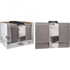 HOMESTYLING Úložný box s víkem44x33x22 cm textil šedý KO-101001750seda