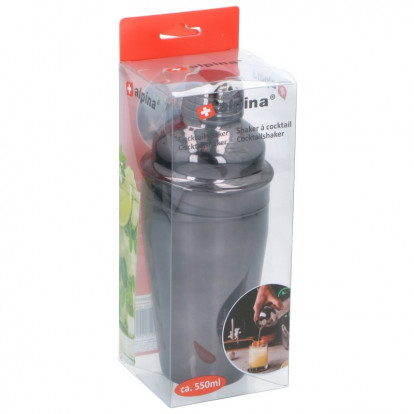 ALPINA-NK Shaker na koktejly nerez ocel 550 ml matná černá ED-249589antr