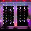 LED světelný závěs Hvězdy - 2x1,6m, 180LED, IP44, multicolor + záblesky