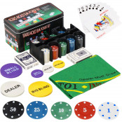 Poker set Texas Hold’em 200 žetonů SPRINGOS KG0021