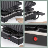 KELA Raclette/Grill Geneva litý hliník černý 4 osoby 21,5x21,5x12,0cm KL-10048