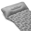 Spokey AIR BED PILLOW BIG Nafukovací matrace s polštářkem, 213 x 62 x 6 cm, R-Value 2.5, šedá