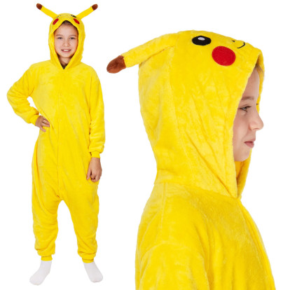 Pyžamo Kigurumi Pikachu žluté, vel. 130-140 cm SPRINGOS