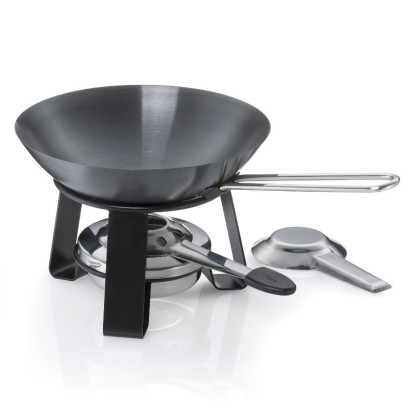 KELA Wok mini Joy ocel černý 15,0cm 18,0cm 0,35 KL-10059