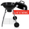 BBQ COLLECTION Gril na dřevěné uhlí kulatý 45 cm ED-241456