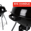 BBQ COLLECTION Gril na dřevěné uhlí kulatý 45 cm ED-241456