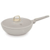 BERLINGERHAUS Pánev WOK s titanovým povrchem a poklicí 28 cm Sahara Collection BH-8064