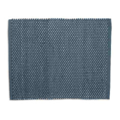 KELA Koupelnová předložka Miu směs bavlna/polyester kouřově modrá 65,0x55,0x1,0cm KL-24728