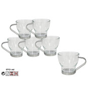 BERGNER Hrnek na espresso skleněný 170 ml sada 6 ks 8430540233644