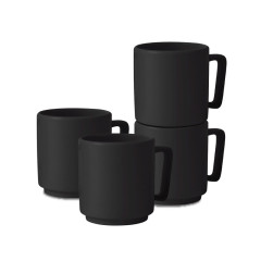 BERLINGERHAUS Sada hrnků 4 ks 300 ml Matte Black Collection BH-10014