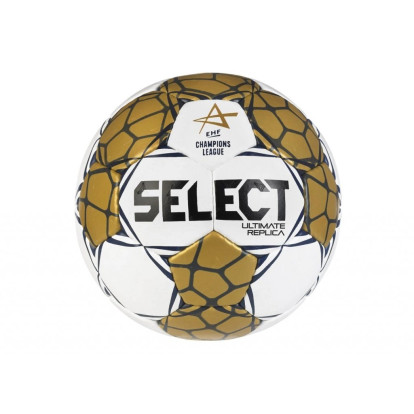 Míč házená Select HB Ultimate Replica EHF Champions League - 3 - zlatá