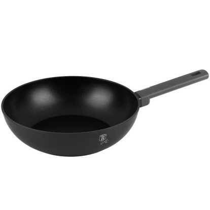 BERLINGERHAUS Pánev WOK s titanovým povrchem 28 cm Antracit Collection BH-8123