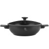 BERLINGERHAUS Pánev WOK s titanovým povrchem a poklicí 30 cm Antracit Collection BH-8125