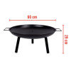 BBQ COLLECTION Ohniště zahradní ocelové 60 cm ED-219366