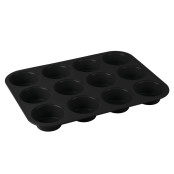 BERLINGERHAUS Forma na muffiny 12 ks Matte Black Collection BH-7950